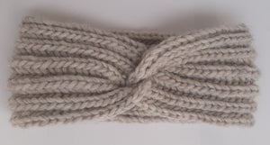 Ear Warmer with Twist - Natural
