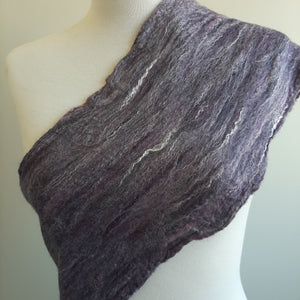 Merino Silk Scarf Juniper Purple